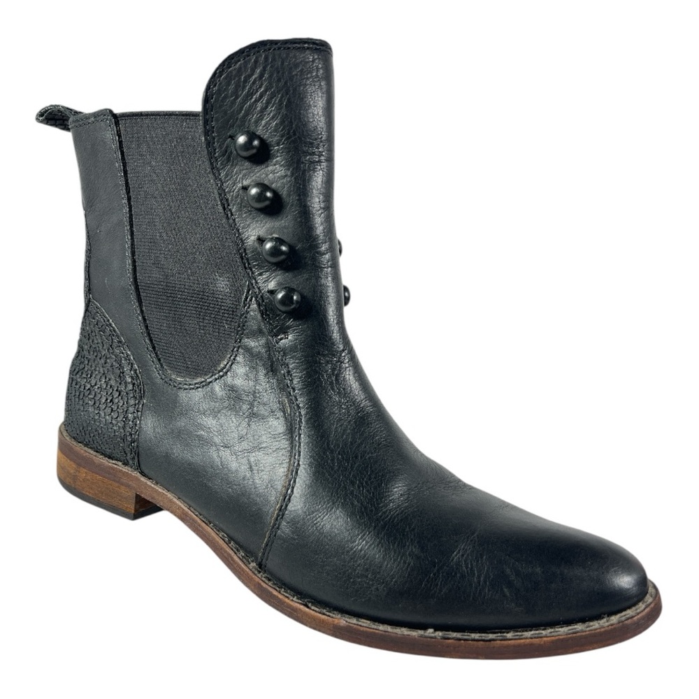 Luchesse Spirit Brandy Black Chelsea slip on booties ankle boots size 8